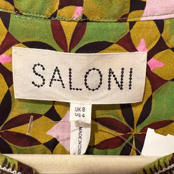 SALONI Ashley Floral Print Cotton Babydoll Minidress (4) - Picture 10 of 13